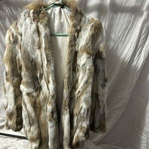 Fur Story Real rabbit fur coat